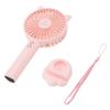 Hand Held Fan Portable USB Rechargeable Cute 3 Speed Wind Regulable ABS PC Battery Operated Fan for