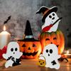 3Pcs Cute Ghost Decorations For Halloween Party Home Shelf Display (Note Size)