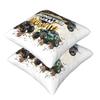 Classic Monster Jam Truck Pattern 2 Pcs Square Pillowcase Pillow Cover Cushion Zip Decorative Comfort Throw Pillow For Home