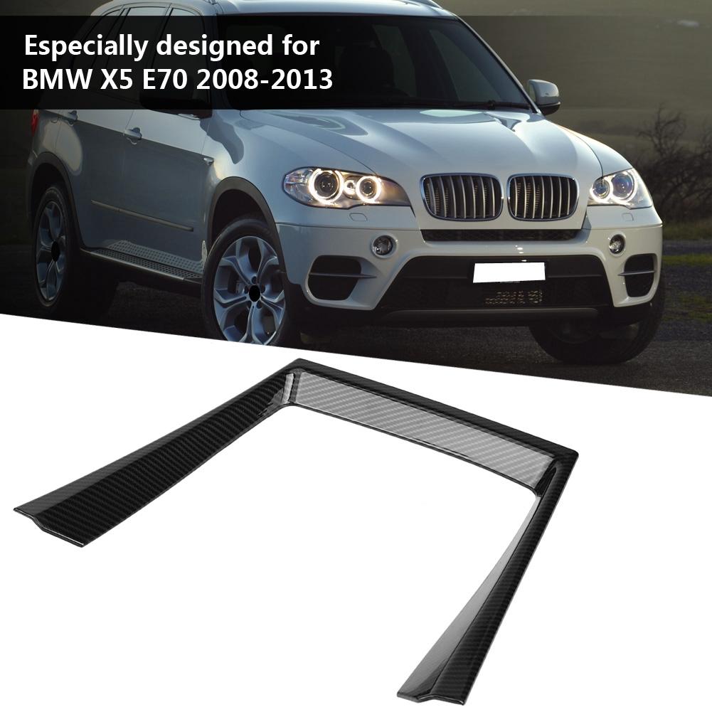 Накладка на держатель стакана для воды из углеродного волокна для BMW X5 E70 2008-2013