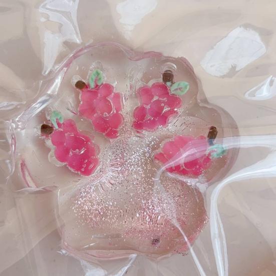 1/2 шт., розовая клубника, кошачья лапка, игрушка для снятия стресса, виноград, кошачья лапка, сжимающая щипок, сенсорная игрушка для детей и взрослых, мягкий мячик TPR, игрушка-коготь для снятия стресса