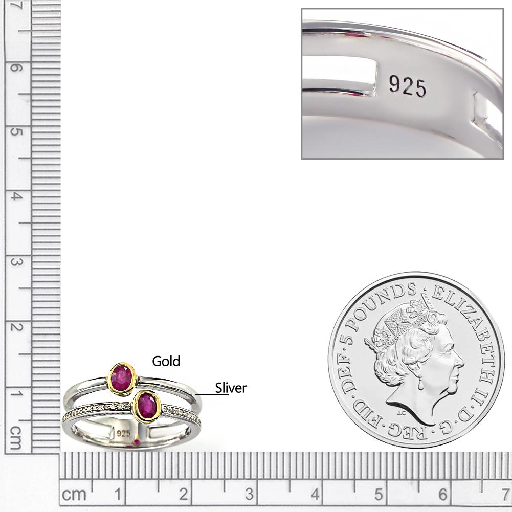 GZ ZONGFA Оригинальные кольца из стерлингового серебра 925 пробы для женщин с натуральным рубином и бриллиантами 0,5 карата, драгоценные камни, 10-каратное золото, роскошные свадебные украшения