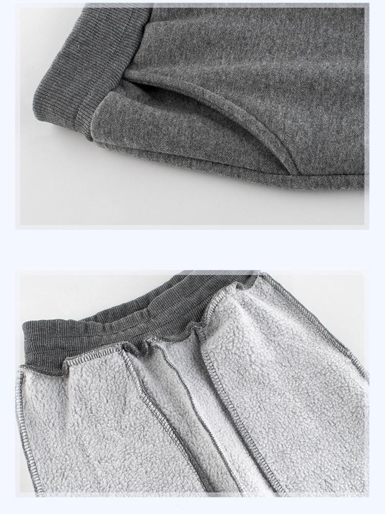 Детские брюки для мальчиков, осенне-зимние утепленные флисовые однотонные синие, черные, серые спортивные повседневные длинные брюки для детей 1-9 лет