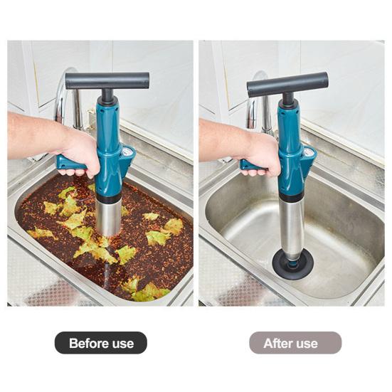 1 Set Toilet Plunger Powerful Toilet Pipe Unclogger Stainless Steel Floor Drain Unclogger for Bathroom Kitchen