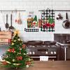 2 Pack Christmas Kitchen Towels and Dish Towels, 16 x 24 Inch Christmas Plaid Truck Tree Gnome Gift Box Absorbent Drying Cloth Tea for Cooking Baking