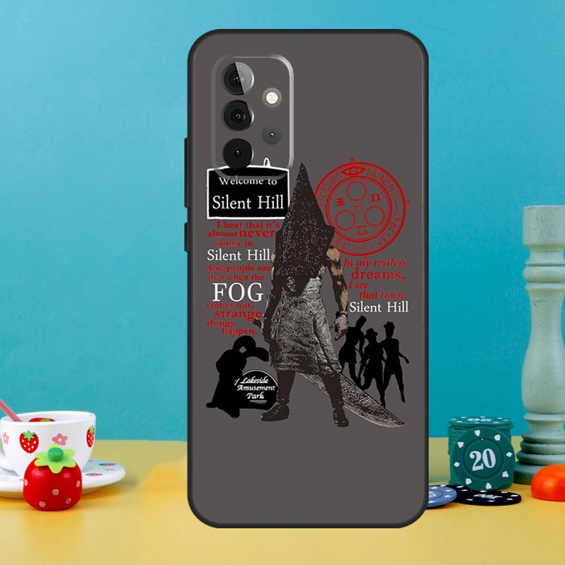 Чехол для игры в жанре хоррор Silent Hill для Samsung Galaxy A54 A34 A24 A14 A52 A32 A12 A53 A33 A13 A51 A71 A21S A52S