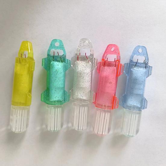 Водонепроницаемый портативный светодиодный фонарь на батарейках с высокой яркостью, погружной, для привлечения рыбы, мини, многоцветный, подводный, для привлечения рыбы