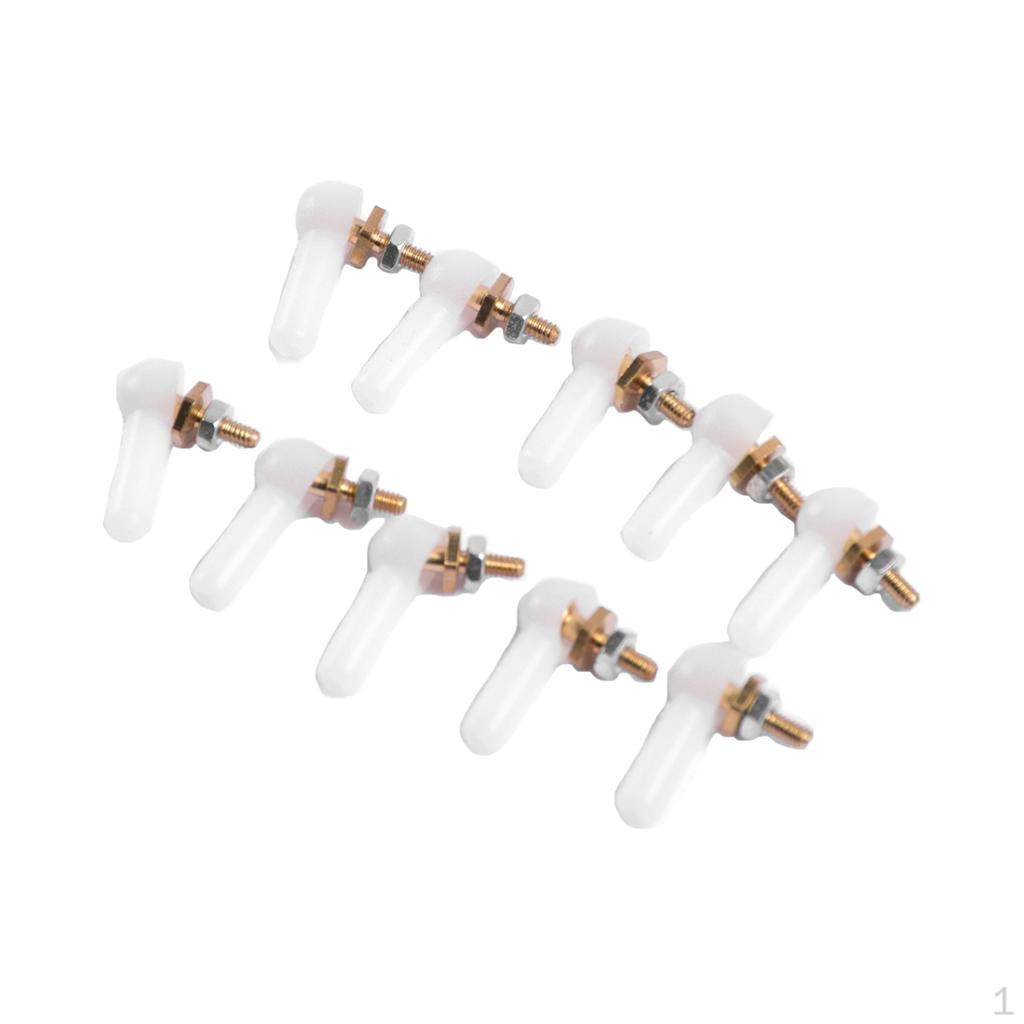 10 Pieces M2 Tie Rod End Buckle for Rc Model Vehicle