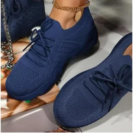 Женские кроссовки Дышащие Повседневные Женские Носки Обувь На шнуровке Женские Балетки Женские Весенние Вулканизированные для Бега