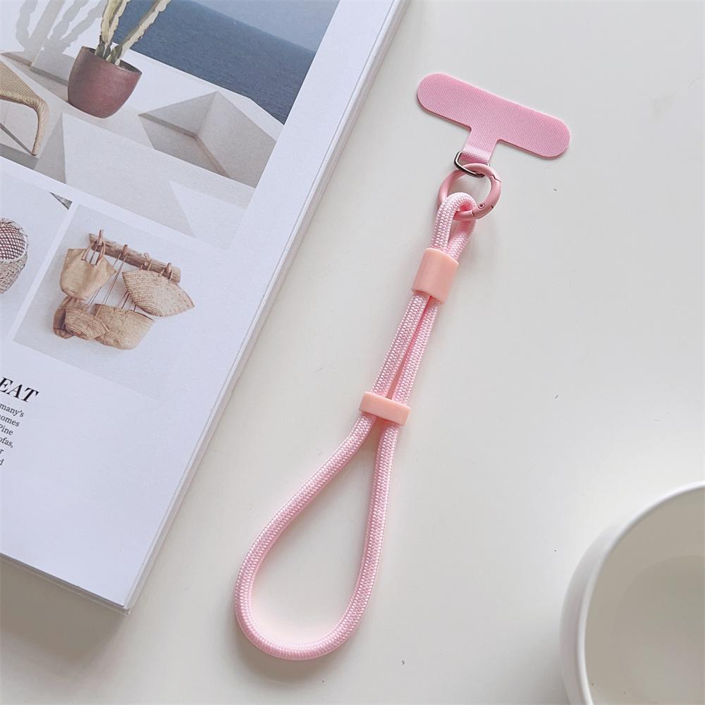 Регулируемый шнурок, подвесная веревка, ремешок на руку для мобильного телефона, универсальный короткий брелок, красочный защитный браслет на запястье