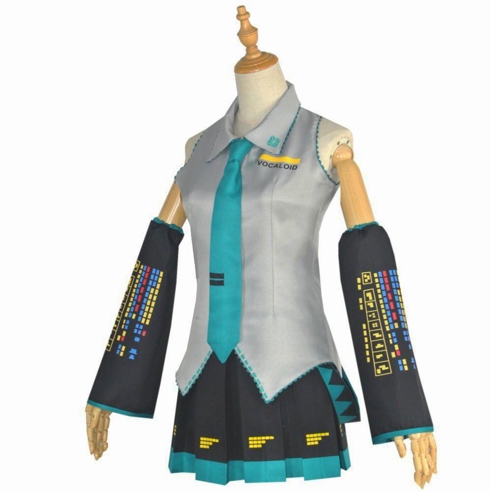 Аниме Персонаж Сценическая Одежда Hatsune Miku MIKU Аниме Одежда Косплей Одежда Юбка JK Такой же Костюм Аксессуары для Парика Хэллоуин