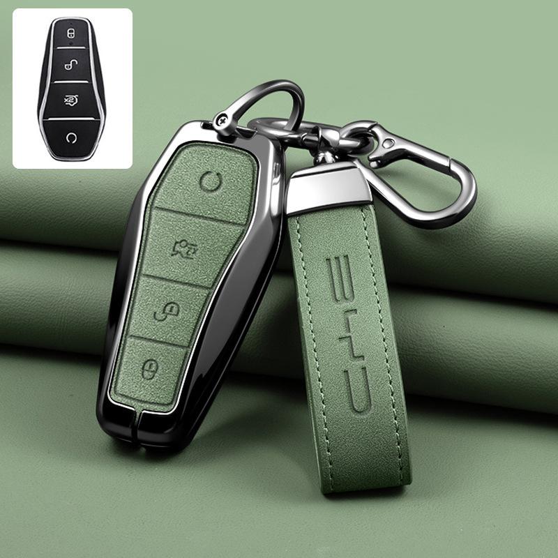 Чехол-брелок из цинкового сплава для BYD Seal U DMI Song Plus Atto 3 Han EV Dolphin Mini Sealion 7 Защитный чехол для ключа Аксессуары
