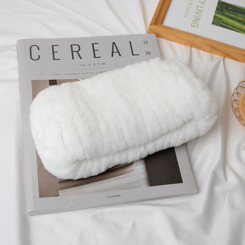 Ew зимний уличный женский шарф из натурального меха кролика рекса, шарфы из натурального густого меха, российские теплые повязки на голову из 100% натурального меха кролика рекса