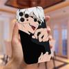 Jujutsu Kaisen Gojou Satoru Luxury Phone Case for iPhone 11 13 Shell for iPhone 12 Pro Max X XR XS 7 8 Plus SE 2020 Black Cover