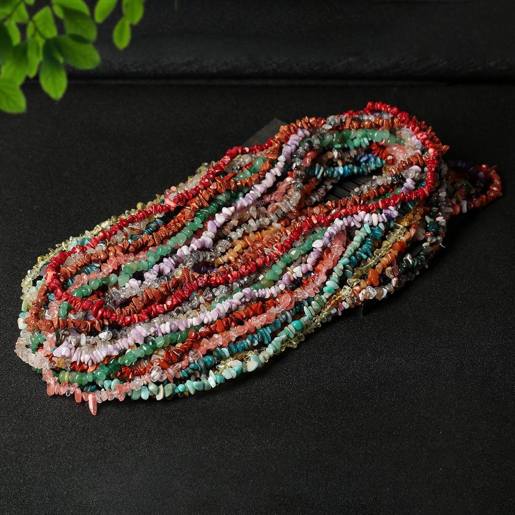 Ожерелье из натурального аметиста, 80 см - Полированные, Неправильные полоски для изготовления украшений и браслетов своими руками