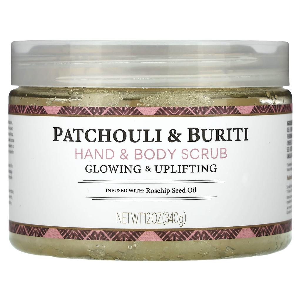 Nubian Heritage Hand & Body Scrub, Patchouli & Burici, 12 Oz (340 G)