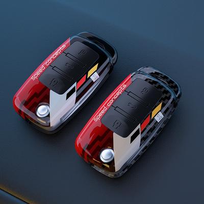 Защитный чехол для ключа автомобиля для Volkswagen Polo Passat B5 Golf 4 5 6 MK5 MK6 Eos Bora Beetle TSI Новый карбоновый ABS чехол