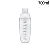 Plastic Cocktail Shaker Hand Shaker Cup With Scales 350Ml/530Ml/700Ml/1000Ml Milk Tea Wine Drink Shaker Mixer Bar Tool