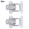 2Pcs Catch Clasp For Jewelry Boxes Stainless Steel