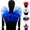 Removable Puffy Mesh Faux Collar Clown Circus Shirt Collar Business Weddings Parties Cosplay Accessories