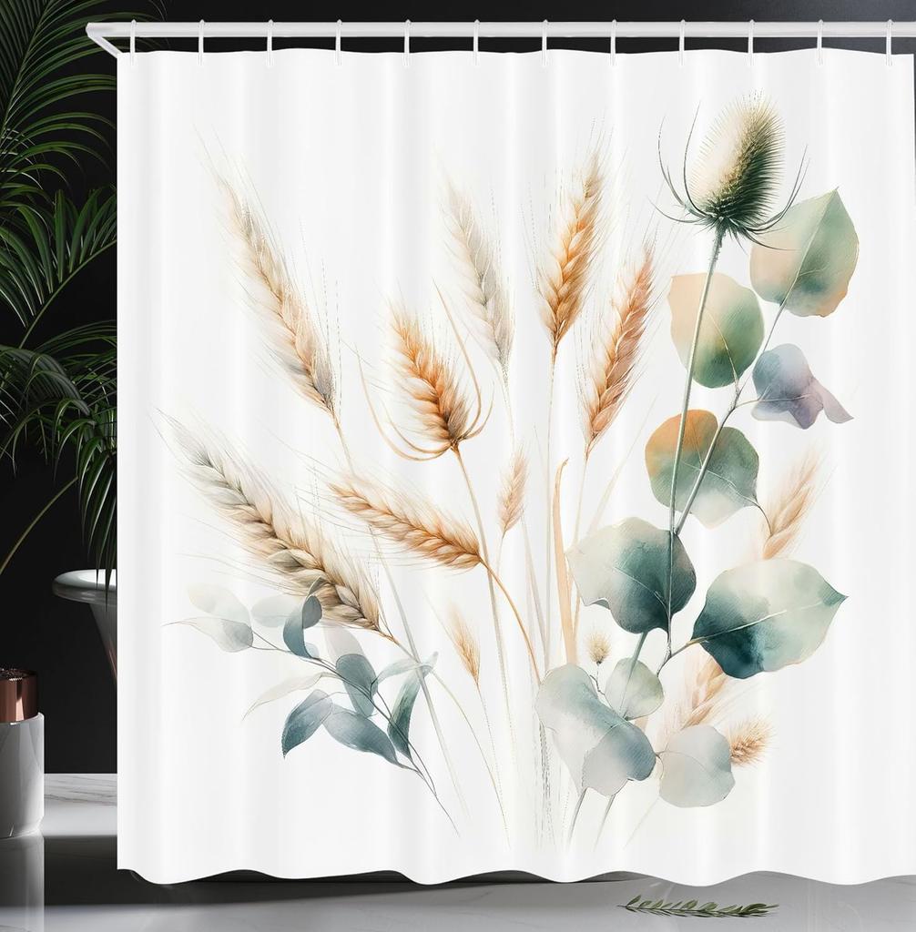 Oriental Atmosphere Warm Tone Mandala Gorgeous Life Tree Shower Curtain, Fabric Bathroom Decorative Shower Curtain With Hook