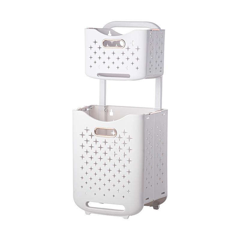 Wall-Mounted Foldable Laundry Basket: Large Capacity, Multifunctional Storage