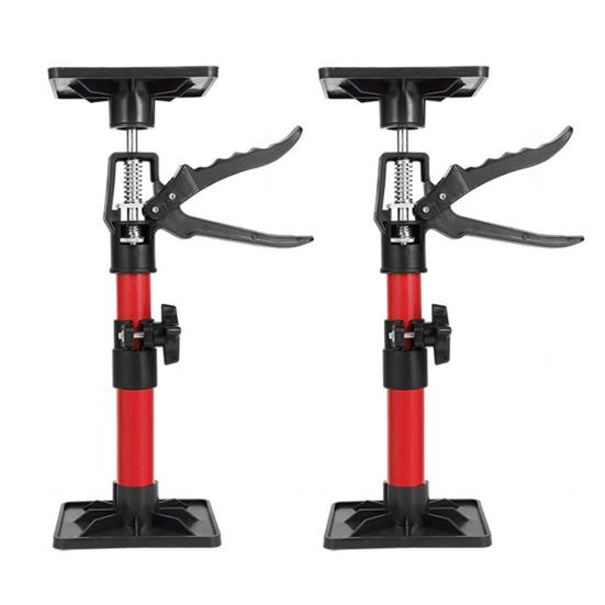 2Pcs Cabinet Jacks Hand Support Rod Telescopic Steel Pole Adjustable Quick Support Rod DIY Installation Helper