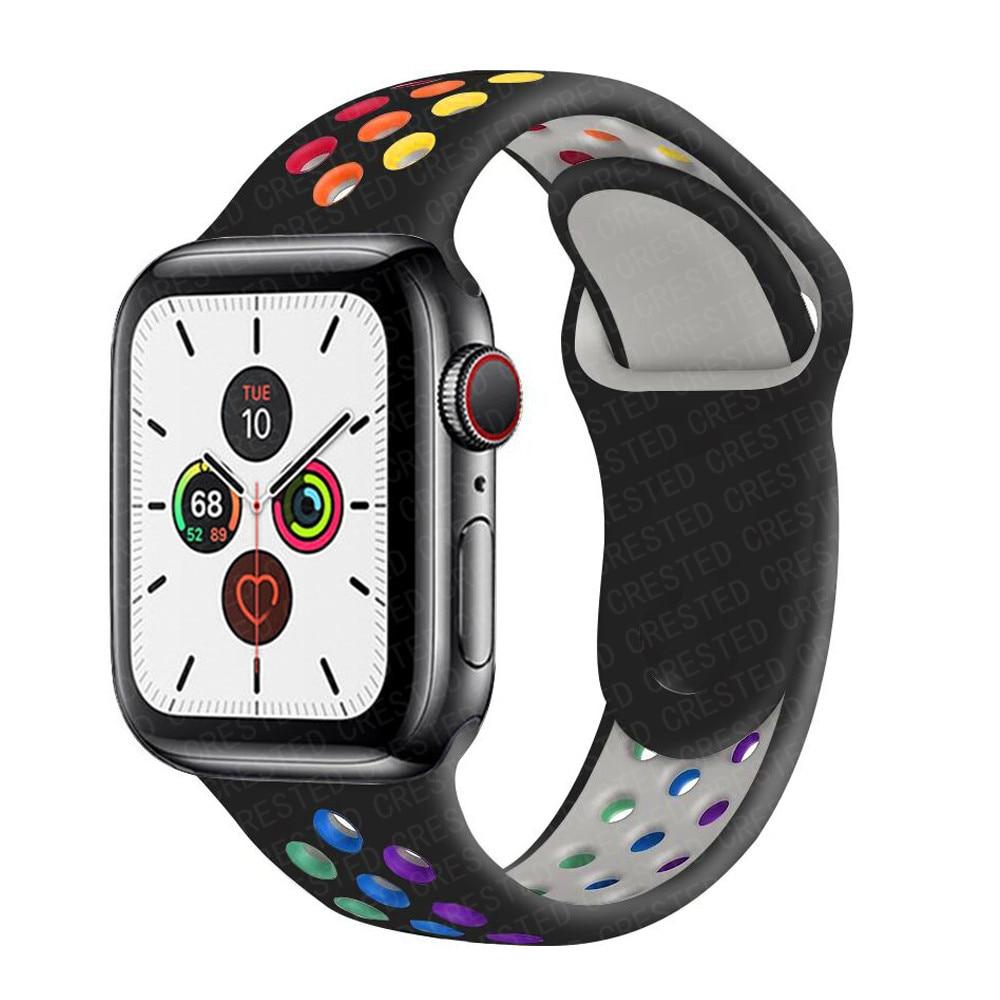 Ремешок для Apple Watch Band 7 SE 41 мм 45 мм 44 мм 40 мм 38 мм 42 мм спортивный силиконовый мягкий браслет аксессуары для Iwatch Series 6 SE 5 4 3 2 женщины мужчины