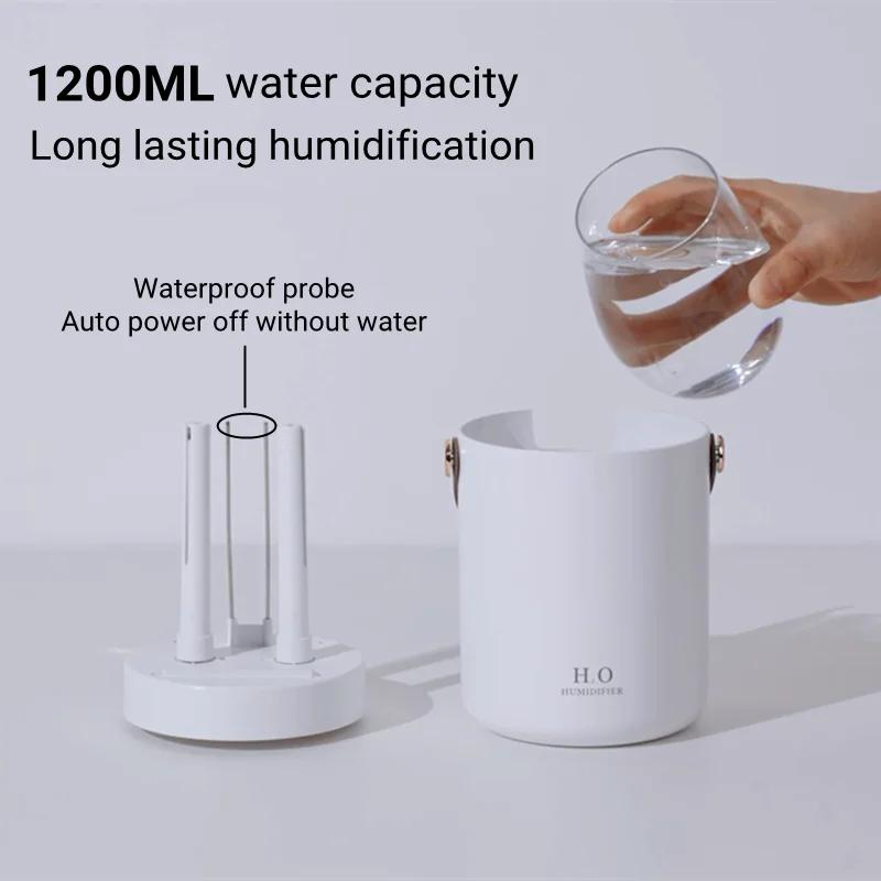 NEW Large Capacity Dual Nozzles Humidifier USB Aromatherapy Diffuser with LED Light Desk Air Humidifier Diffuser 2025
