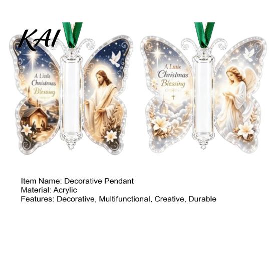 Unique Birthday Present for Friends 2Pcs Acrylic Butterfly Money Holder Hanging Ornaments, Decorative Cash Pendant Christmas Gift Decoration
