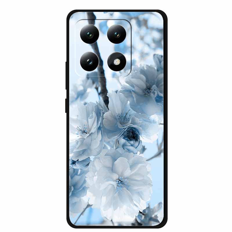 Для Xiaomi 15T 5G Чехол Цветы Мягкий Силикон ТПУ Задняя Крышка Для Xiaomi 15T Pro 5G Capa Boho Цветная Защита от Царапин