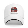 Summer Casual Baseball Cap Norway Coat of Arms The Kingdom of Norway Flag Heraldry Trucker Hat For Unisex Adjustable Snapback Cap
