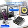 2.1 3-канальная плата усилителя мощности с басами, совместимая с Bluetooth 5.1, 50 Вт x 2 + 100 Вт, усилитель для домашнего аудио, управление через приложение для телефона
