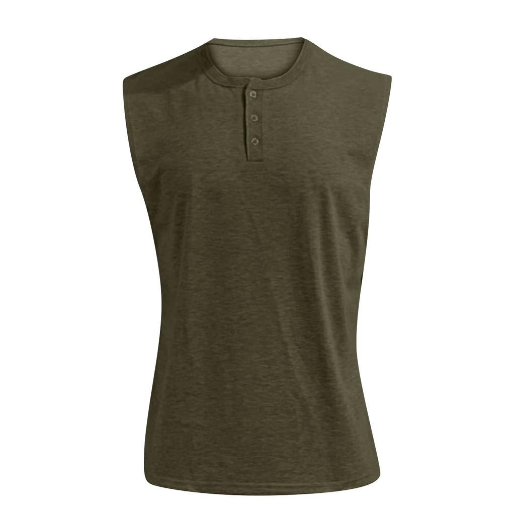 Летняя мужская однотонная тонкая рубашка поло с широкими плечами, повседневный спортивный жилет