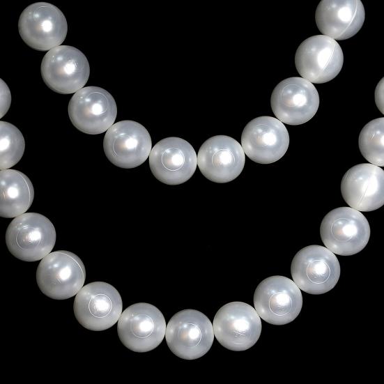 10 шт. DIY Гирлянда из искусственного жемчуга Декор для лестницы Большие белые бусины Настенное украшение для дома Свадьбы Девичника Вечеринки Декор лестничной клетки