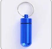 Mini Medicine Box, Small Medicine Bottle, Portable Medicine Box, Capsule, Keychain, Sealed and Moisture-proof