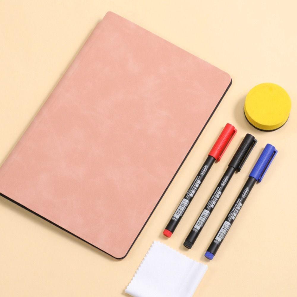 Кожаная стираемая доска для черчения, многоразовые офисные блокноты, портативный еженедельник для школы и офиса