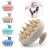 New Silicone Shampoo Brush Head Scalp Massage Comb Hair Washing Combs Body Massage Brushs Bath Shower Salon Hairdressing Tool