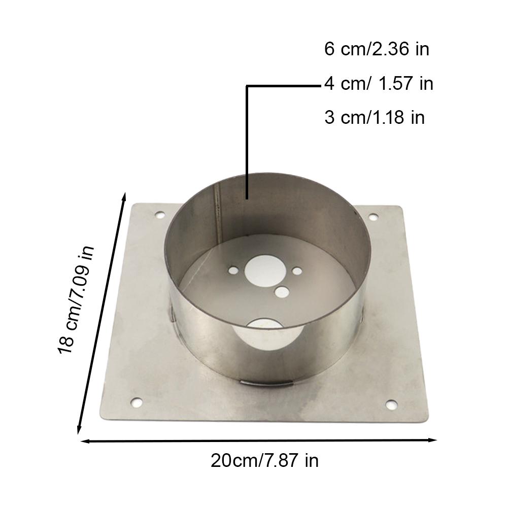 30мм 40мм 60мм Автомобильный воздушный дизельный обогреватель Китайский дизельный обогреватель Монтажная пластина Нержавеющая сталь Турель Планар Для Eberspacher Webasto