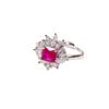 Gessen Jewelry: Элегантный набор: серьги, кольцо и подвеска с красными цирконами