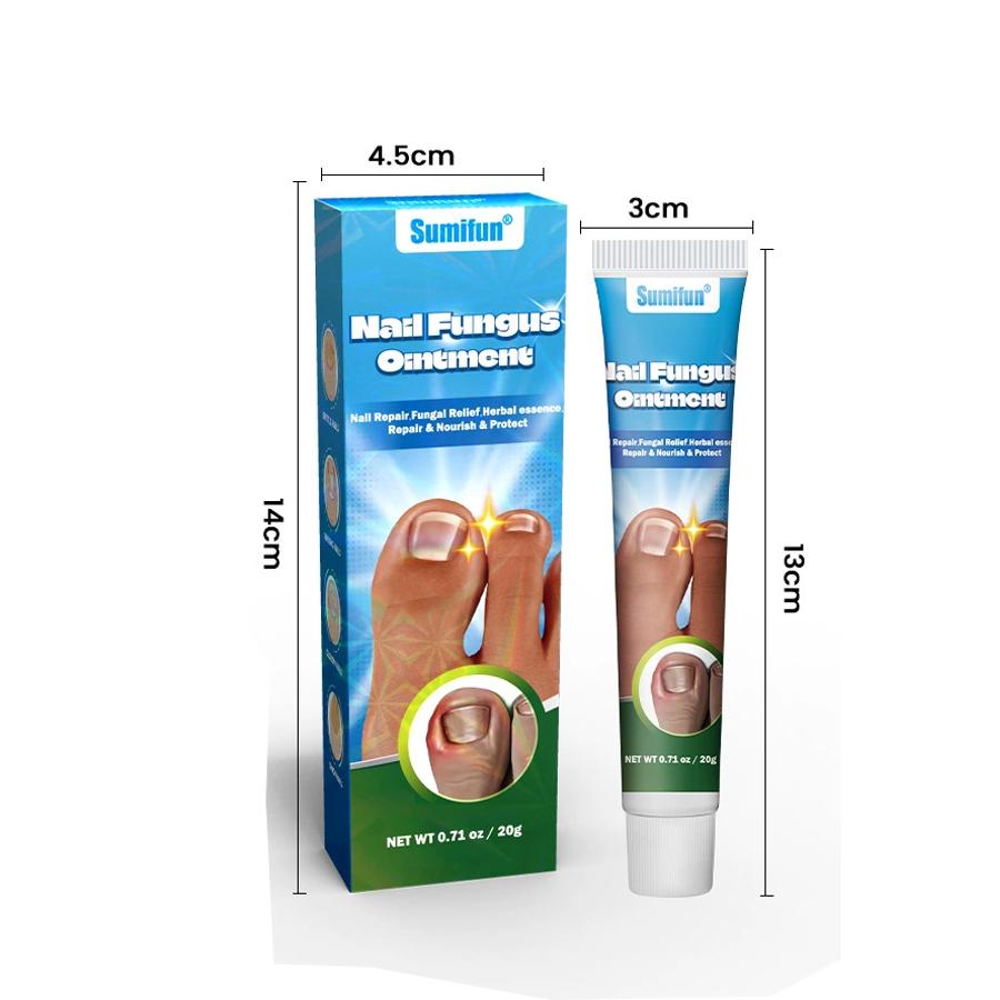 Sumifun 1 Pc Onychomycosis Nail Repair Cream Solution Remove Toenail Fungus Paronychia Nourish Moisturize Nails for Thick,Discolored,Cloud