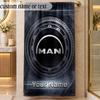 Beach TowelMAN Truck Custom Name Text Personalized Soft Towel for Beach Pool Indoor Home Decor Gift
