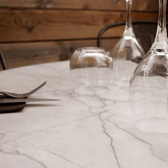 60 X 60 Cm High Table - Rome Marble Model