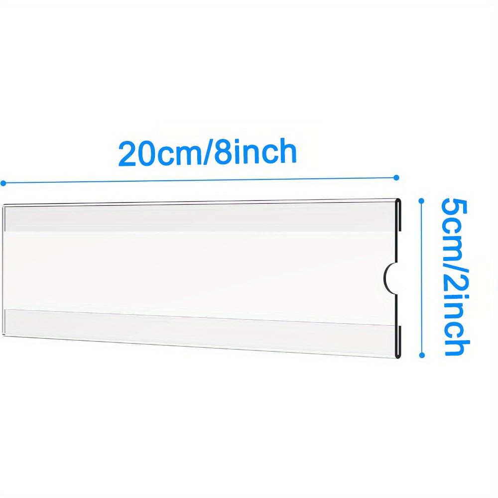 5 шт. 8x2 держателей для настенных табличек, акриловые настенные держатели для табличек, прозрачные держатели для офисных табличек.