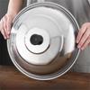 With Knob Stainless Steel Pot Cover Universal Frying Pan Cover Kitchen Accessories