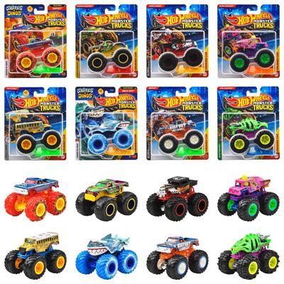 Hot Wheels Монстр-Трак 1:64 Ассорти Игрушечных Транспортных Средства, Мини-Машинки, Коробка на 8 Машинок, Возраст 3+, Многоцелевые, 983J-FYJ44