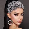 1 шт., свадебный головной убор со стразами, повязка для волос с кристаллами, блестящие украшения для волос, аксессуары для волос для свадебной вечеринки для женщин