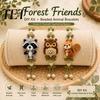 Relaxing Art Projects for Home DIY Beaded Bracelet Making Kit, 3D Animals Beads Craft Starter Set Bead Kits Adults with Charms, Beadwork Jewelry