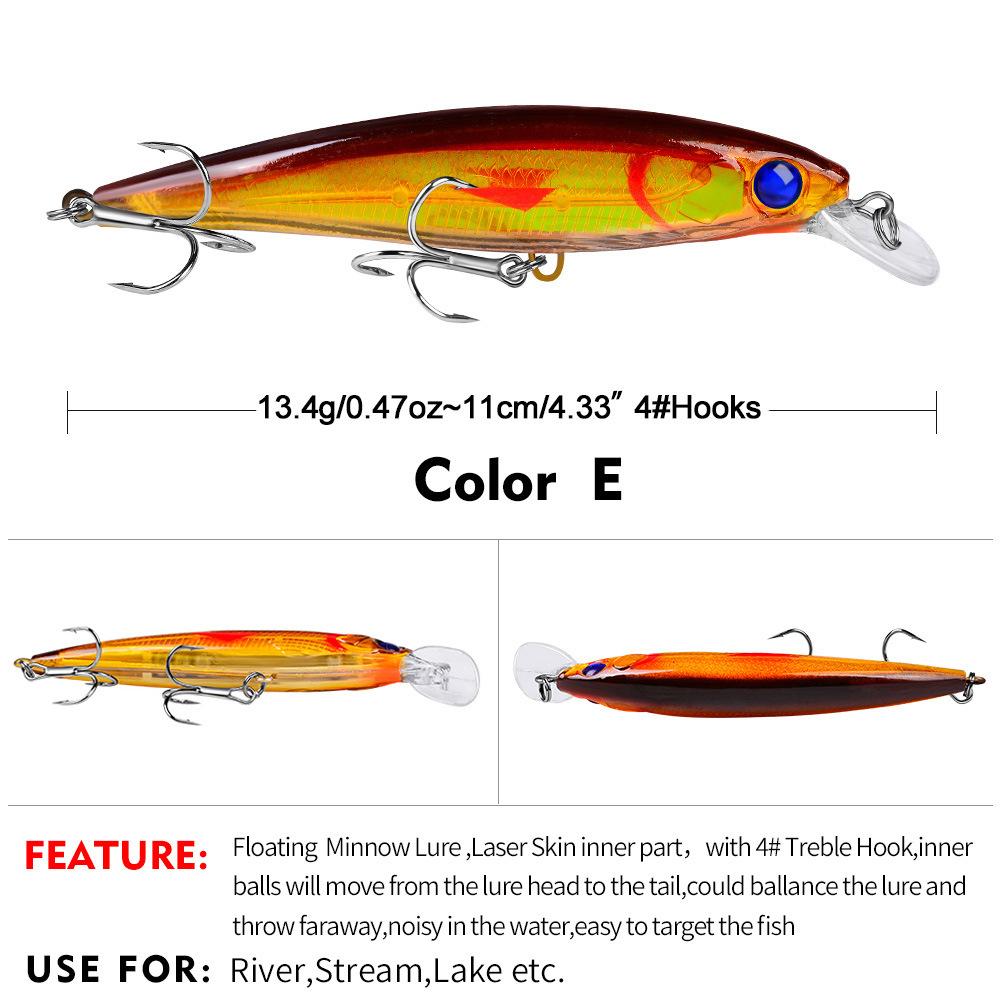 Приманка Minnow 11 см, 13,4 г, 10 цветов, искусственная приманка