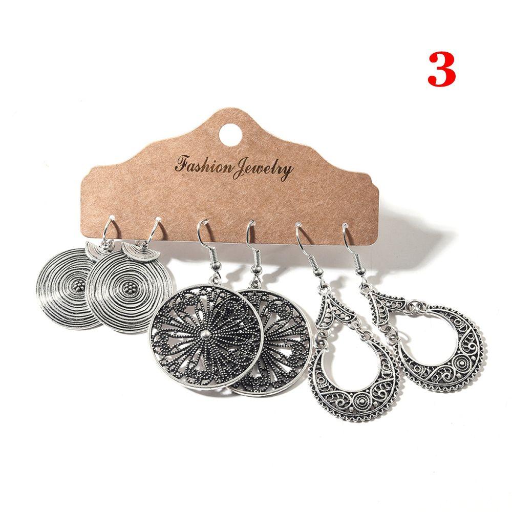 Аксессуары Бохо Украшения Мода Крылья Лист Этнический Набор Серег Круг Кисточка Геометрические Подвески